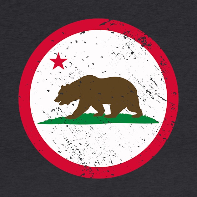 Retro California State Flag // Vintage California Grunge Emblem by Now Boarding